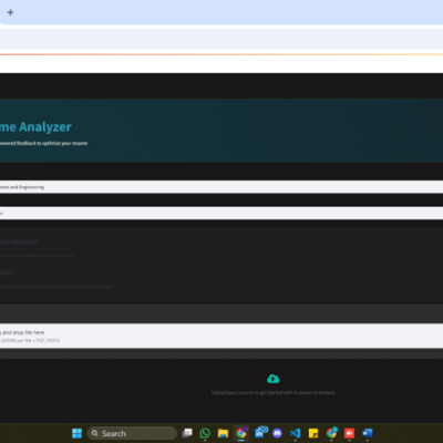 Smart AI Resume Analyzer & Resume Builder using python
